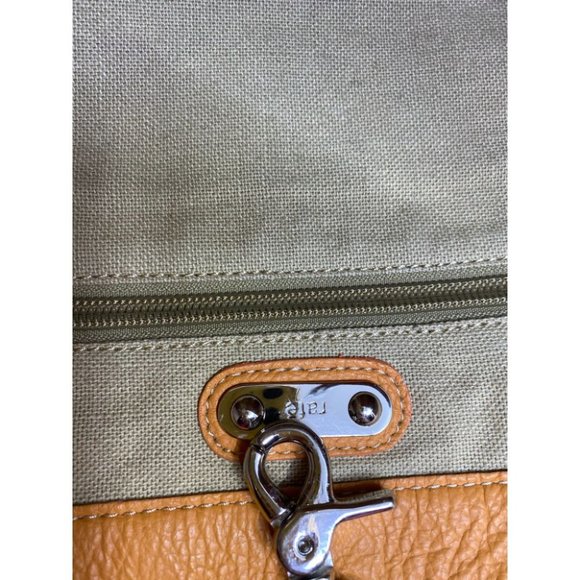 Rafe Women's Orange Gold Leather Handbag - Picture 9 of 14